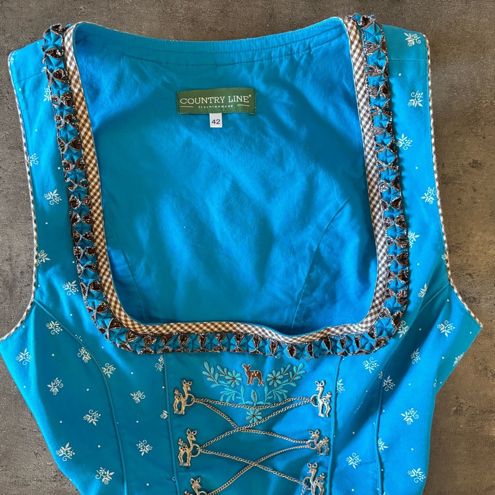 Authentic German Dirndl Dress – Country Line Size ~12 (US) | Oktoberfest - Picture 7 of 9